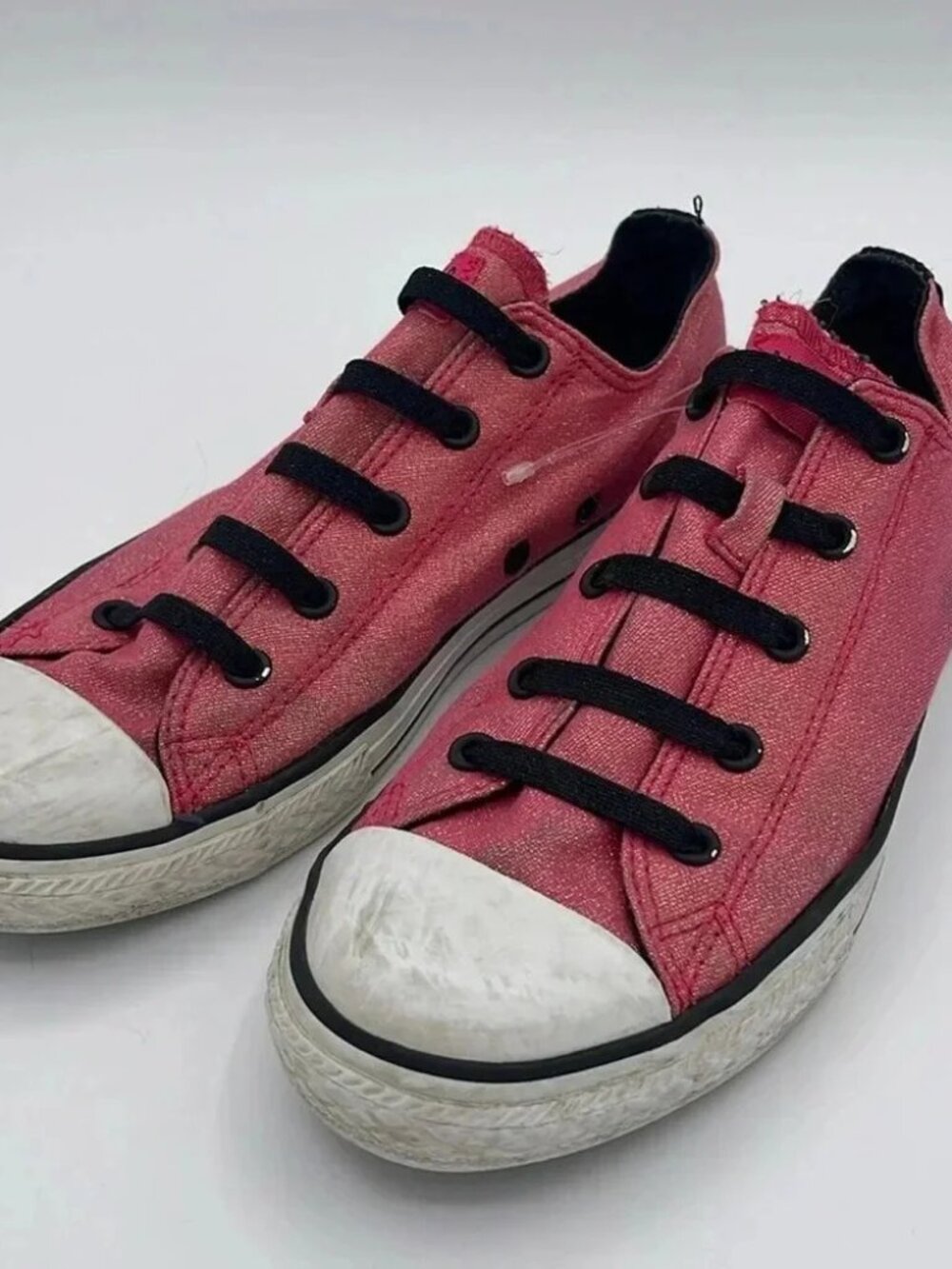 Converse Pink Glitter Junior Sneakers